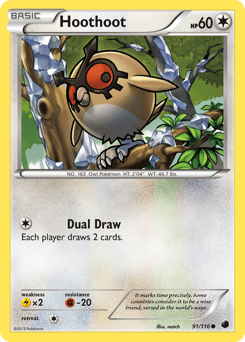Hoothoot 91/116 — Plasma Freeze