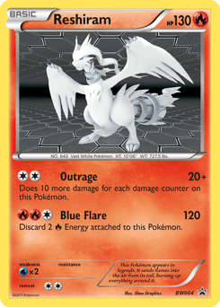 Reshiram BW004/101 — BW Black Star Promos