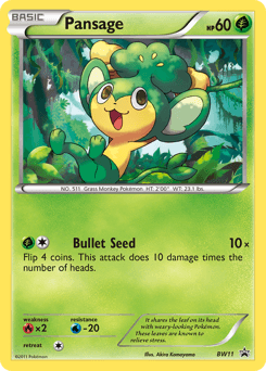 Pansage BW11/101 — BW Black Star Promos