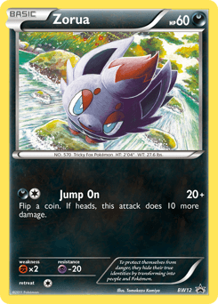 Zorua BW12/101 — BW Black Star Promos