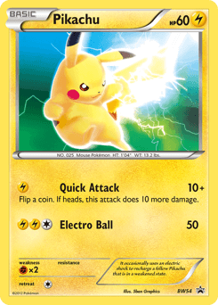 Pikachu BW54/101 — BW Black Star Promos
