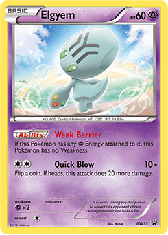 Elgyem BW55/101 — BW Black Star Promos