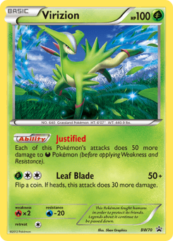 Virizion BW70/101 — BW Black Star Promos