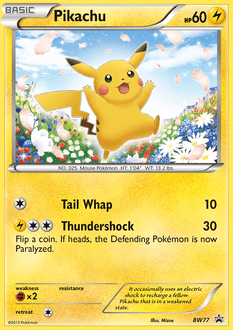 Pikachu BW77/101 — BW Black Star Promos
