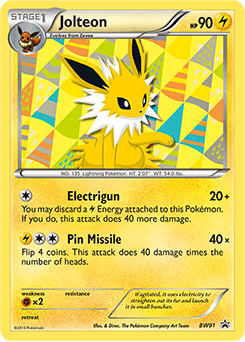 Jolteon BW91/101 — BW Black Star Promos