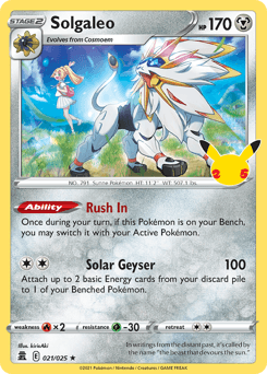 Solgaleo 21/25 — Celebrations