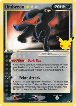 Umbreon ★ 17/25 — Celebrations: Classic Collection