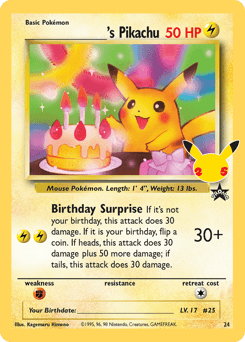 _____'s Pikachu 24/25 — Celebrations: Classic Collection