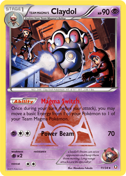 Team Magma's Claydol 11/34 — Double Crisis