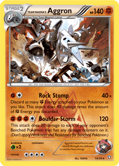 Team Magma's Aggron 14/34 — Double Crisis