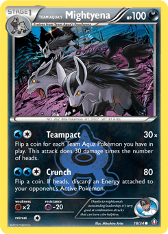 Team Aqua's Mightyena 18/34 — Double Crisis