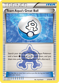 Team Aqua's Great Ball 27/34 — Double Crisis