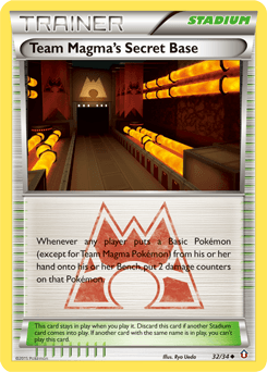 Team Magma's Secret Base 32/34 — Double Crisis