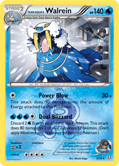 Team Aqua's Walrein 5/34 — Double Crisis