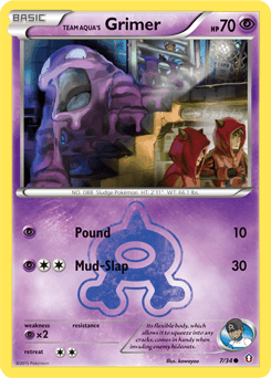 Team Aqua's Grimer 7/34 — Double Crisis