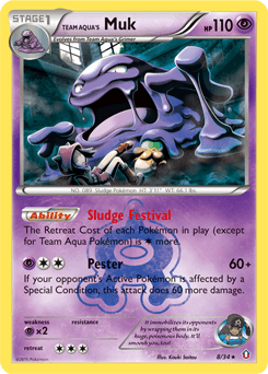Team Aqua's Muk 8/34 — Double Crisis
