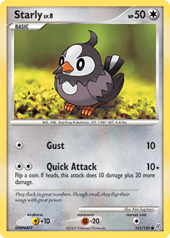 Starly 101/130 — Diamond & Pearl