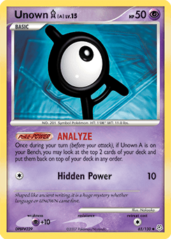Unown [A] 65/130 — Diamond & Pearl