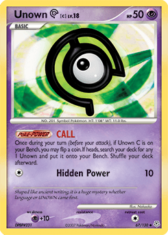 Unown [C] 67/130 — Diamond & Pearl