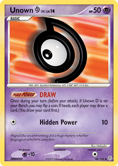 Unown [D] 68/130 — Diamond & Pearl