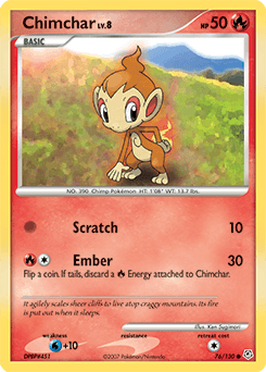 Chimchar 76/130 — Diamond & Pearl