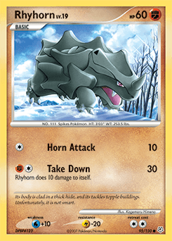 Rhyhorn 95/130 — Diamond & Pearl