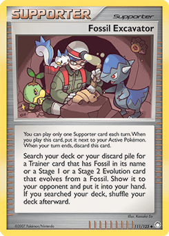 Fossil Excavator 111/123 — Mysterious Treasures