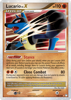 Lucario LV.X 122/123 — Mysterious Treasures
