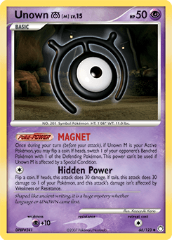 Unown [M] 66/123 — Mysterious Treasures