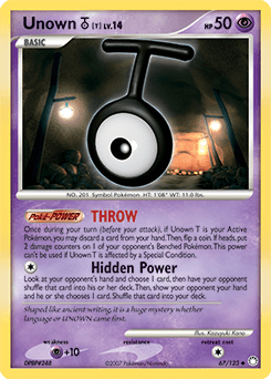 Unown [T] 67/123 — Mysterious Treasures