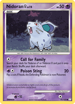 Nidoran ♀ 91/123 — Mysterious Treasures