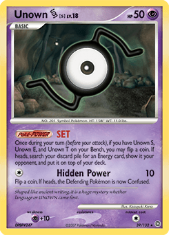 Unown [S] 39/132 — Secret Wonders