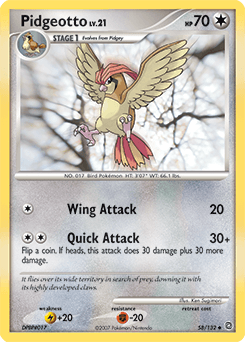 Pidgeotto 58/132 — Secret Wonders