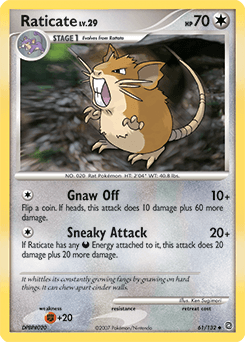 Raticate 61/132 — Secret Wonders