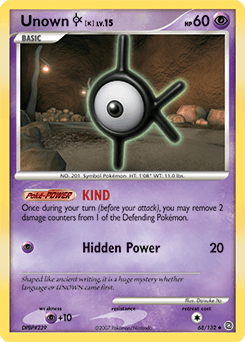 Unown [K] 68/132 — Secret Wonders