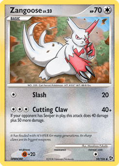Zangoose 59/106 — Great Encounters