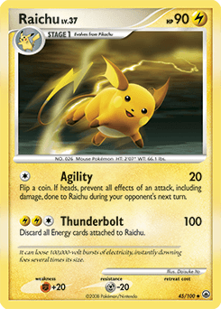 Raichu 45/100 — Majestic Dawn