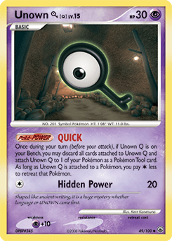 Unown [Q] 49/100 — Majestic Dawn