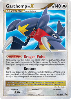 Garchomp LV.X 97/100 — Majestic Dawn