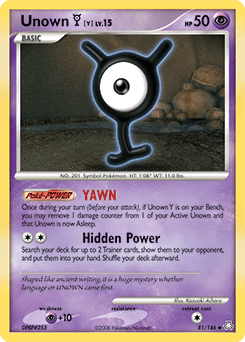 Unown [Y] 81/146 — Legends Awakened