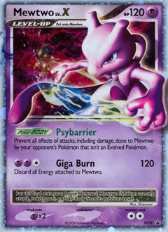 Mewtwo LV.X DP28/56 — DP Black Star Promos