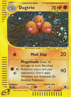 Dugtrio 10/165 — Expedition Base Set