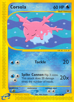 Corsola 102/165 — Expedition Base Set