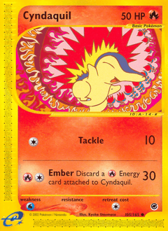 Cyndaquil 105/165 — Expedition Base Set