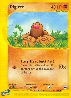 Diglett 106/165 — Expedition Base Set