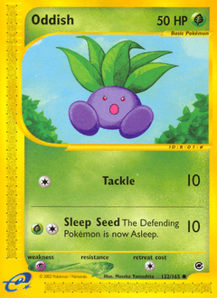 Oddish 122/165 — Expedition Base Set
