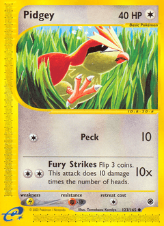 Pidgey 123/165 — Expedition Base Set