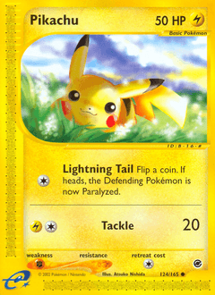 Pikachu 124/165 — Expedition Base Set