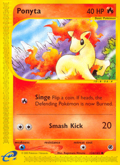Ponyta 126/165 — Expedition Base Set