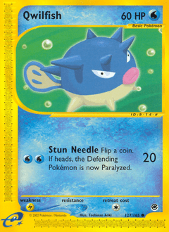 Qwilfish 127/165 — Expedition Base Set